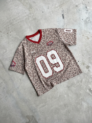 09 Leopard V-Neck Jersey