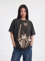 "Too Lonely" Washed Distressed Short-Sleeve Tees