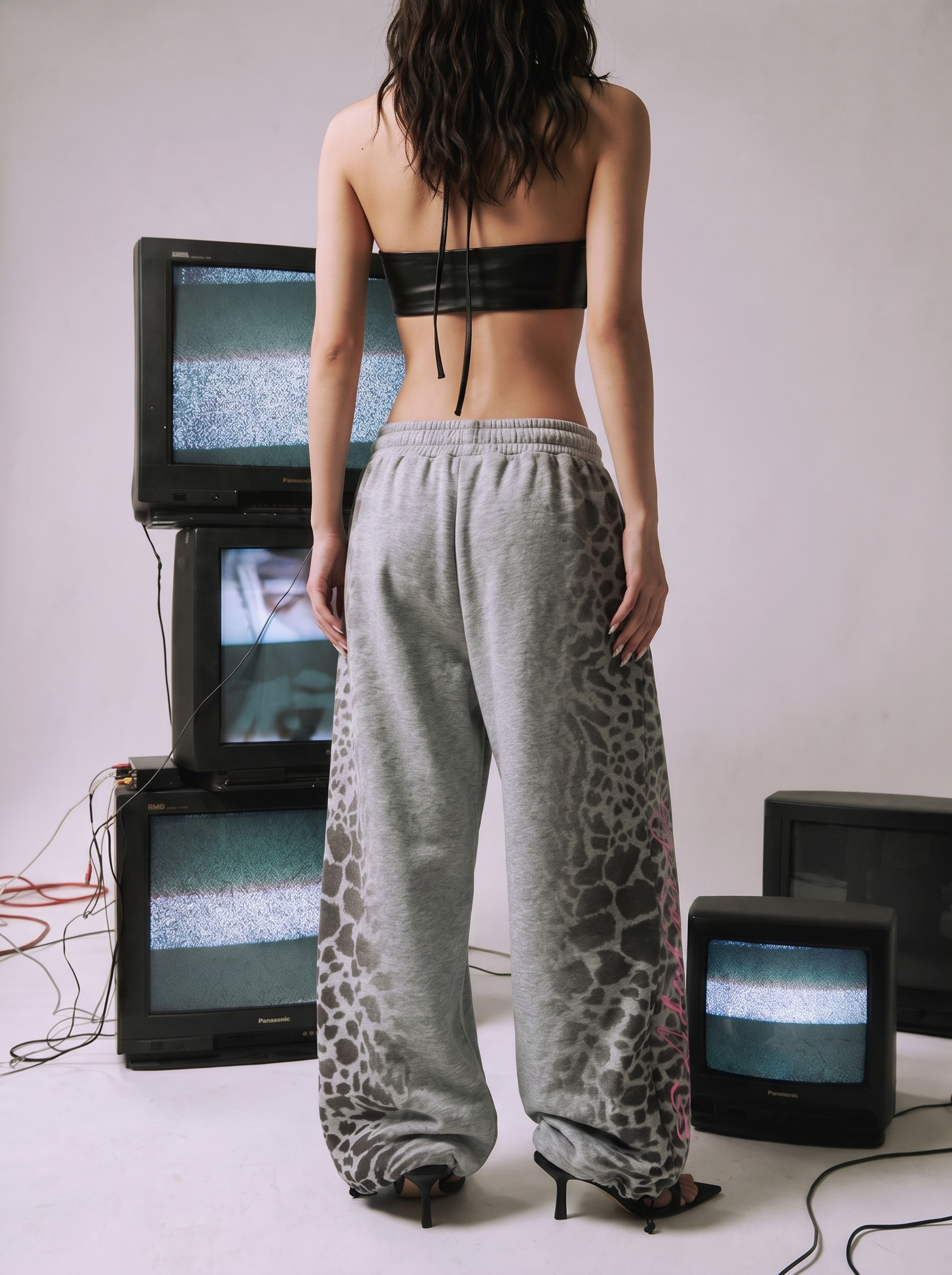 Frost Leopard Embossed Cotton Sweatpant