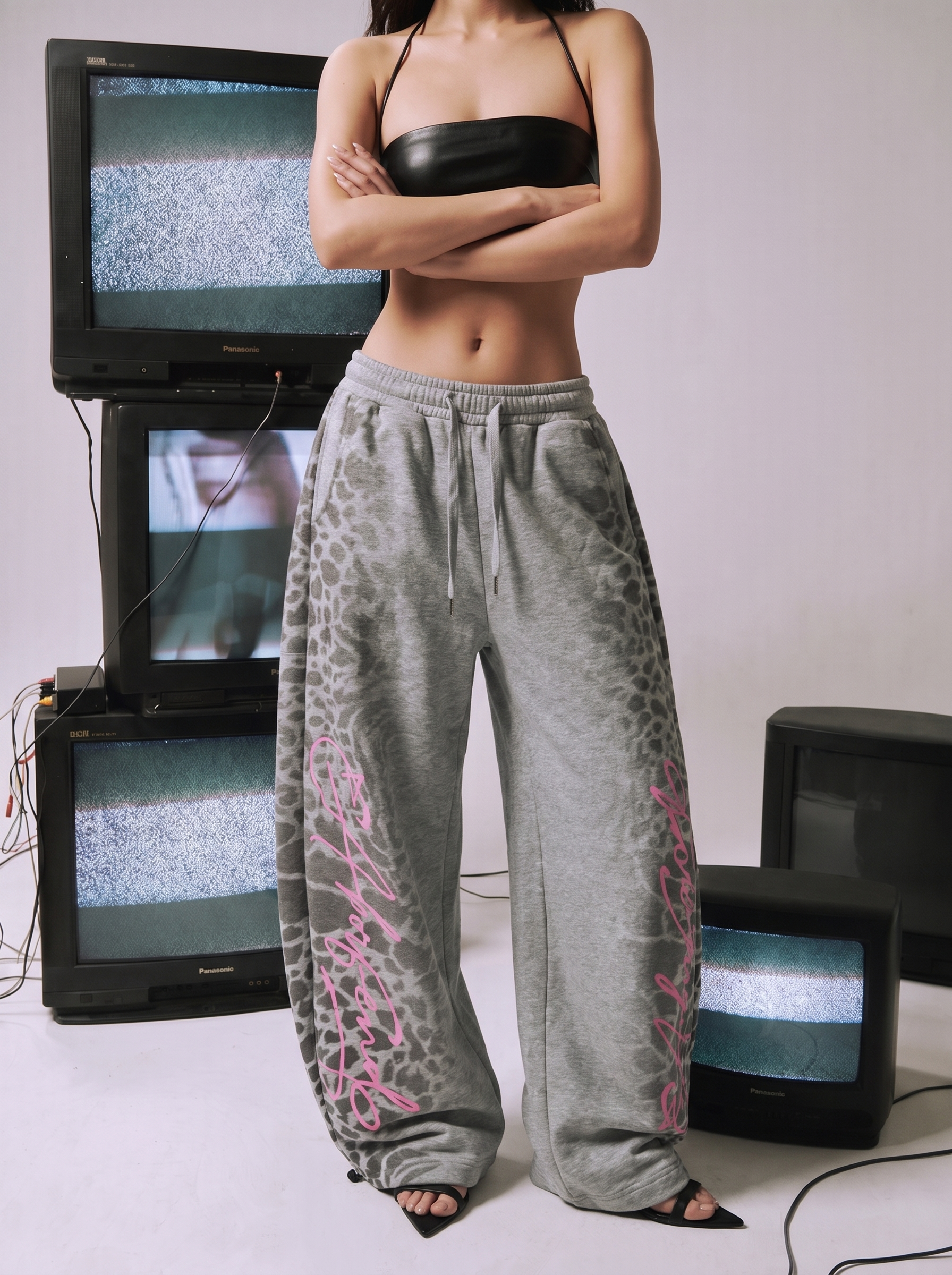 Frost Leopard Embossed Cotton Sweatpant