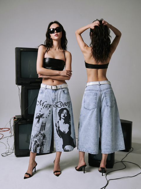 Max Deoy Washed Denim Jorts