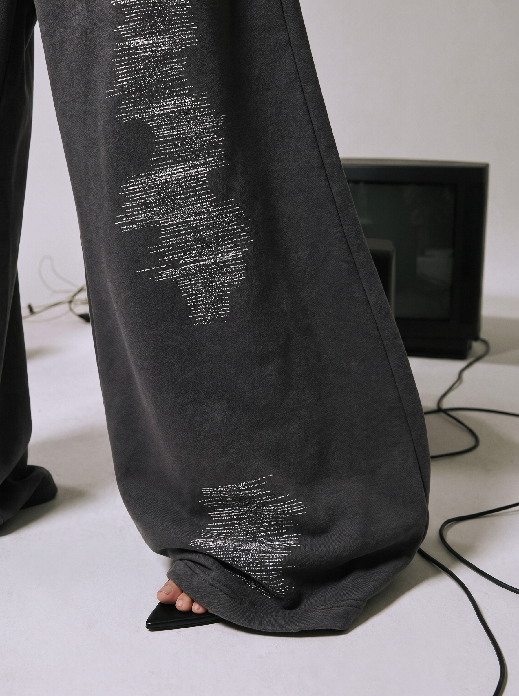 "Never Trust" Wide-Leg Pant