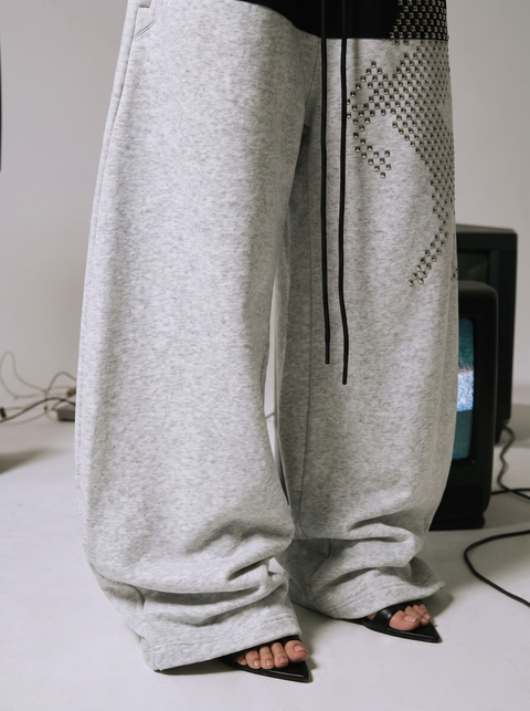 Rivet Horse Crescent-Cut Sweatpant