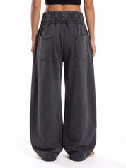 "Never Trust" Wide-Leg Pant