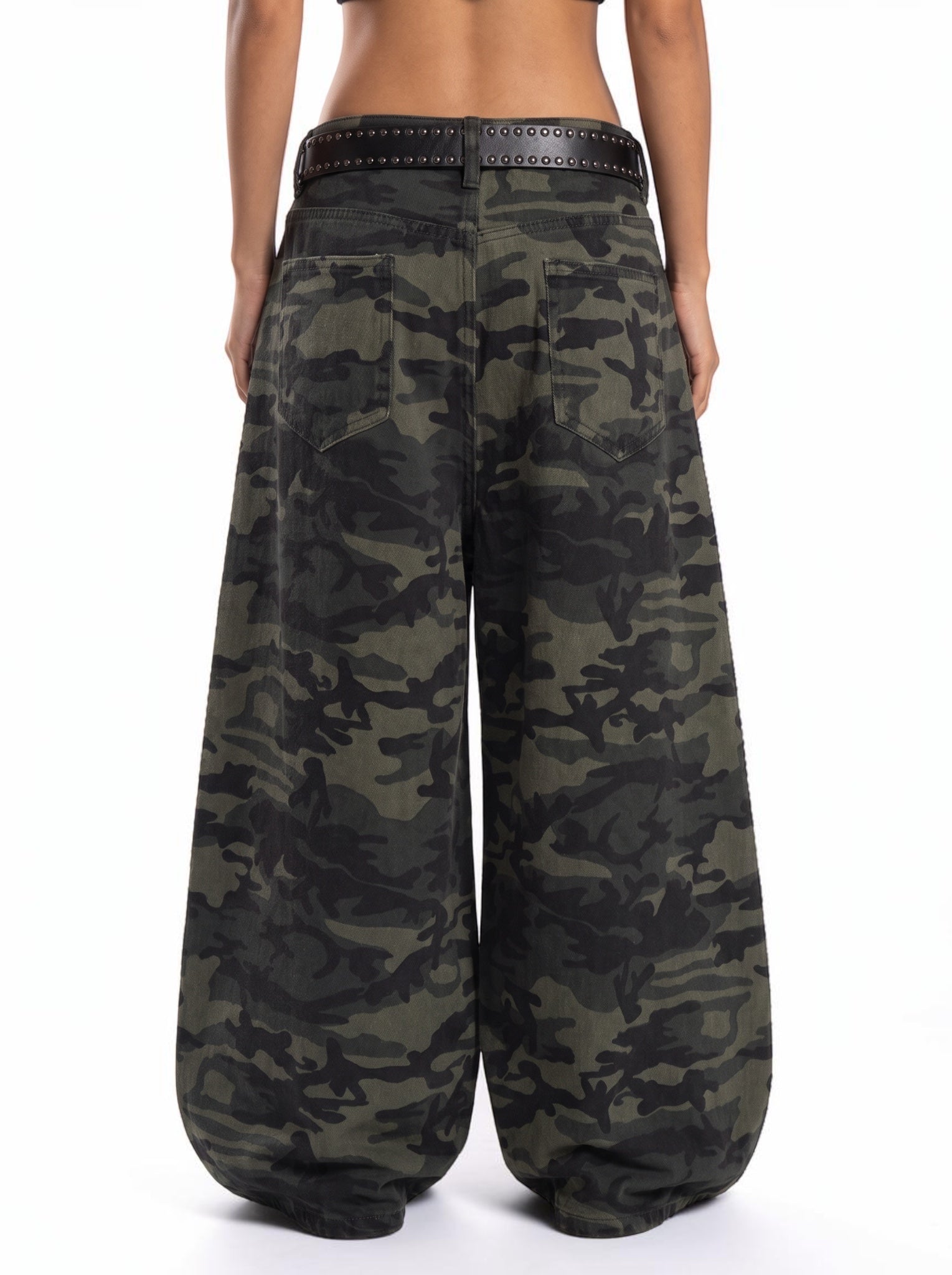Rhinestone Camo Utility Cargo Pant