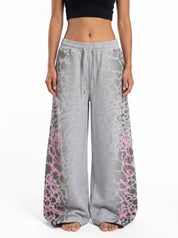 Frost Leopard Embossed Cotton Sweatpant