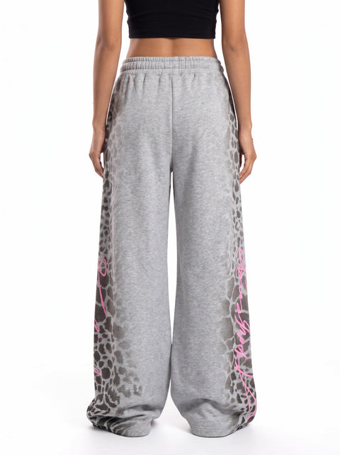 Frost Leopard Embossed Cotton Sweatpant