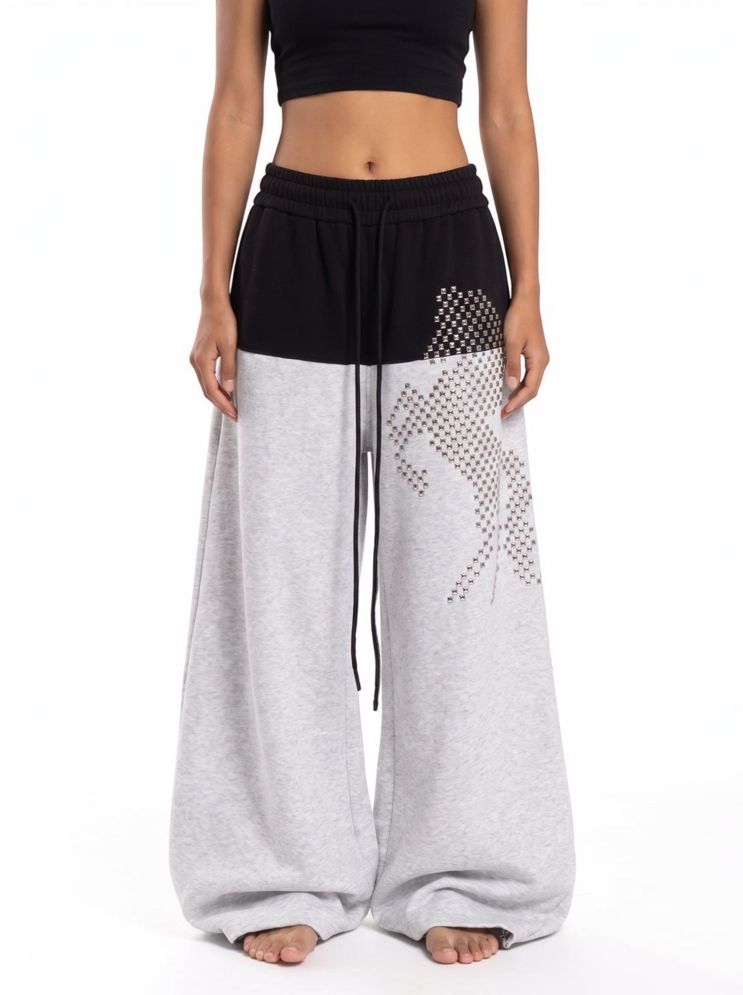 Rivet Horse Crescent-Cut Sweatpant