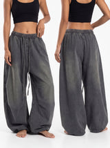Machete-Cut Loose Casual Pant