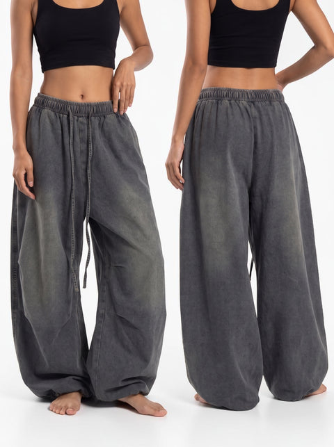 Machete-Cut Loose Casual Pant