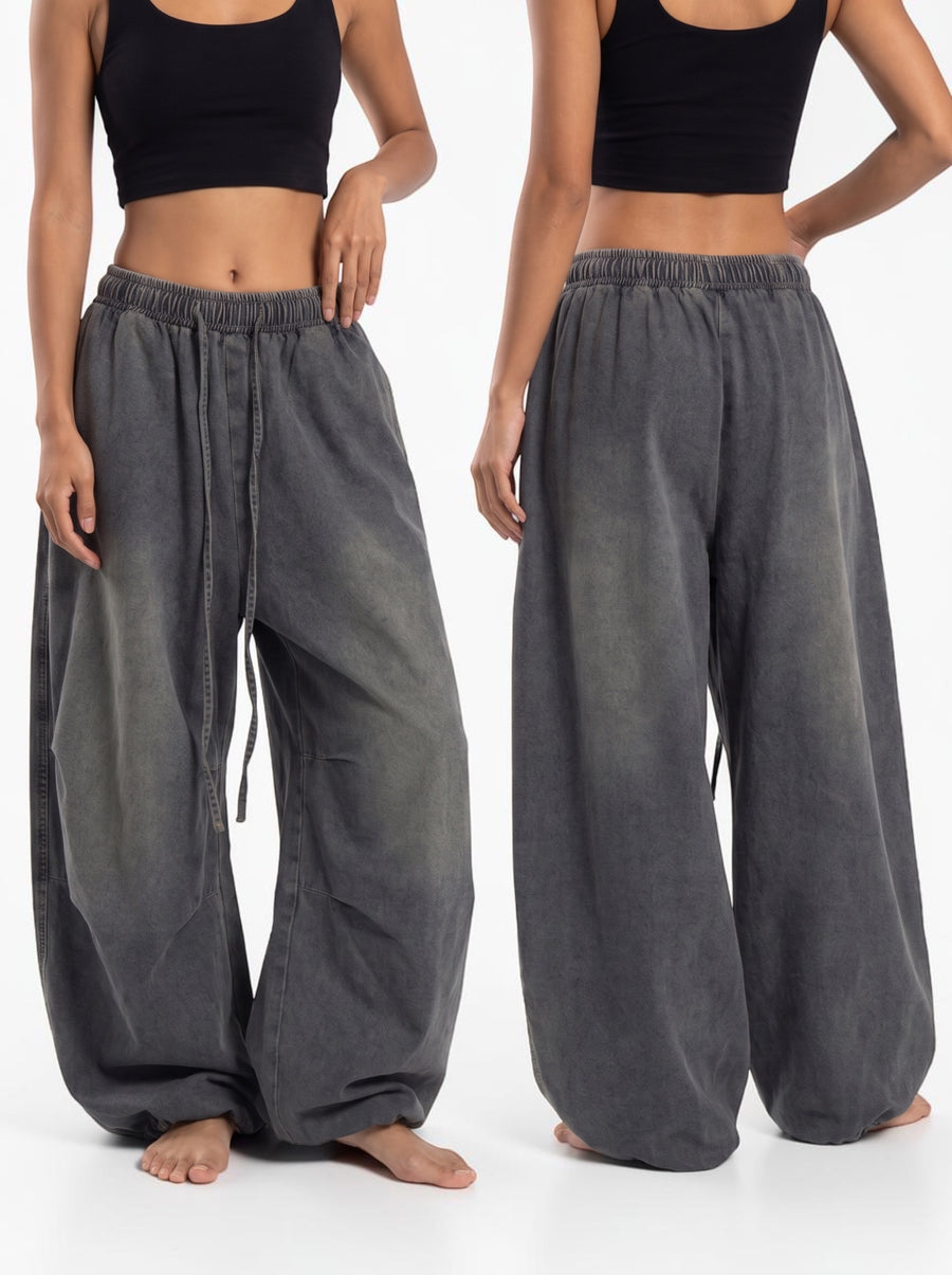 Machete-Cut Loose Casual Pant
