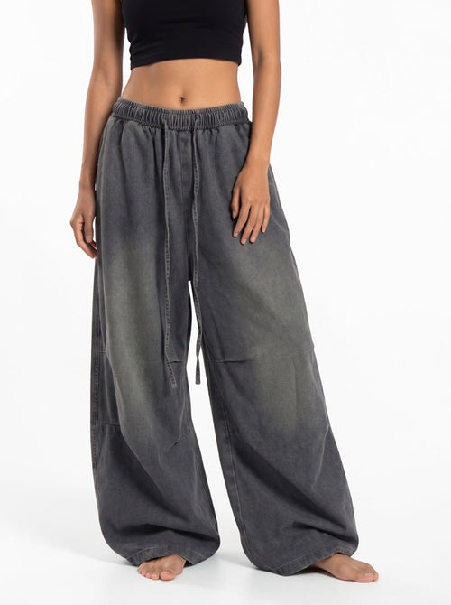 Machete-Cut Loose Casual Pant