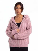 Chunky Knit Hooded Zipper - Cozy Limited Edition