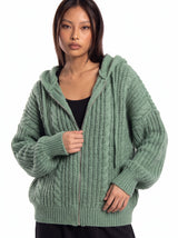 Chunky Knit Hooded Zipper - Cozy Limited Edition