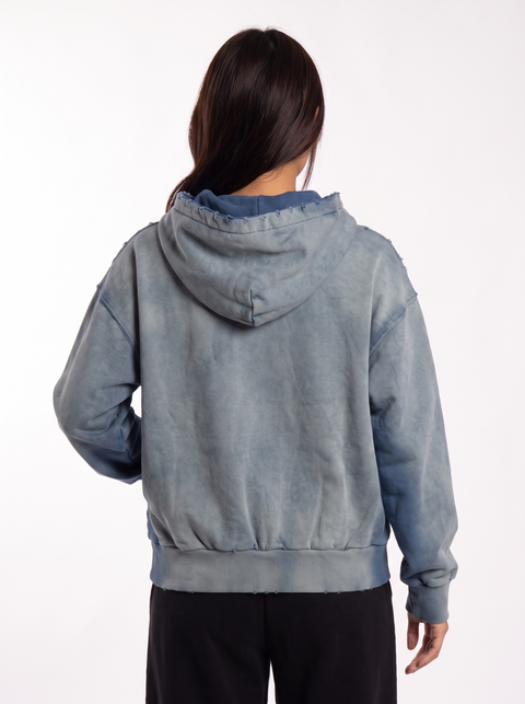 Vintage Badge-Print Distressed Jacket