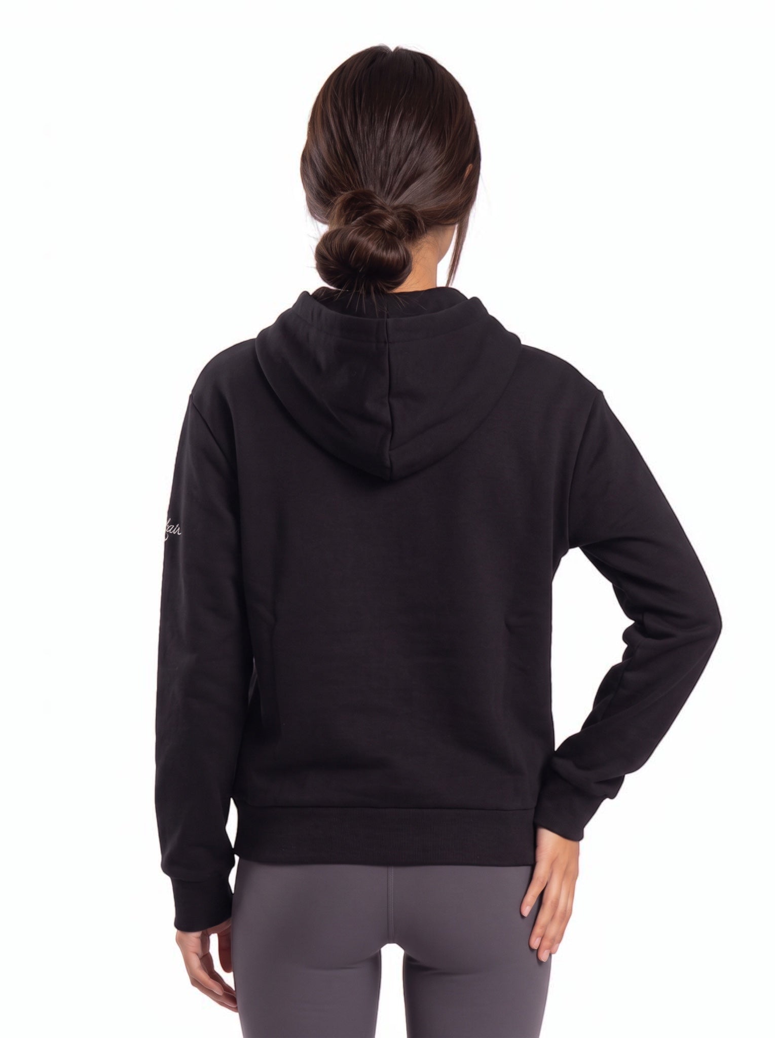 Double-Breasted Embroidered Hooded Cardigan