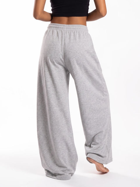 Sabre Cord-Embroidered Wide-Leg Pants