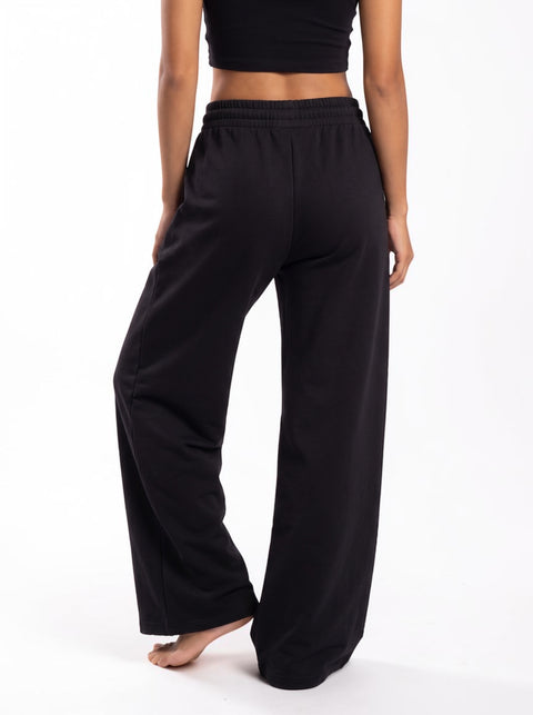Sabre Cord-Embroidered Wide-Leg Pants