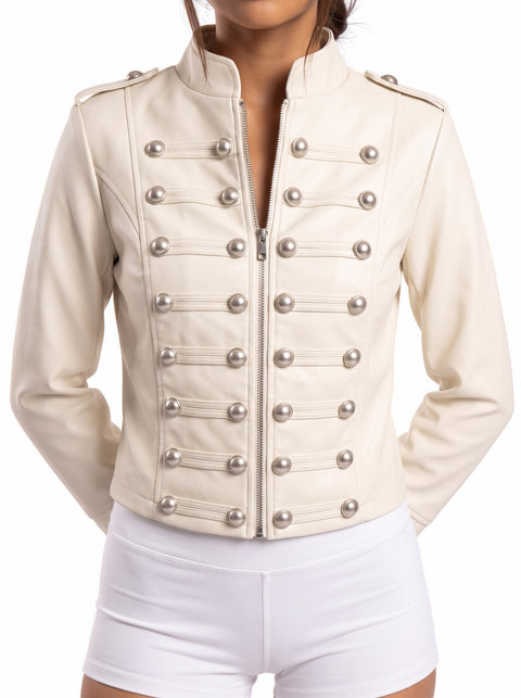 Imperial Studded Cropped Jacket