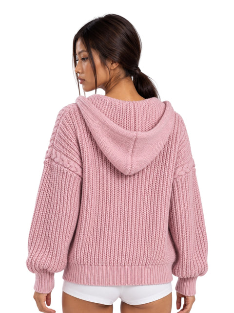 Chunky Knit Hooded Zipper - Cozy Limited Edition