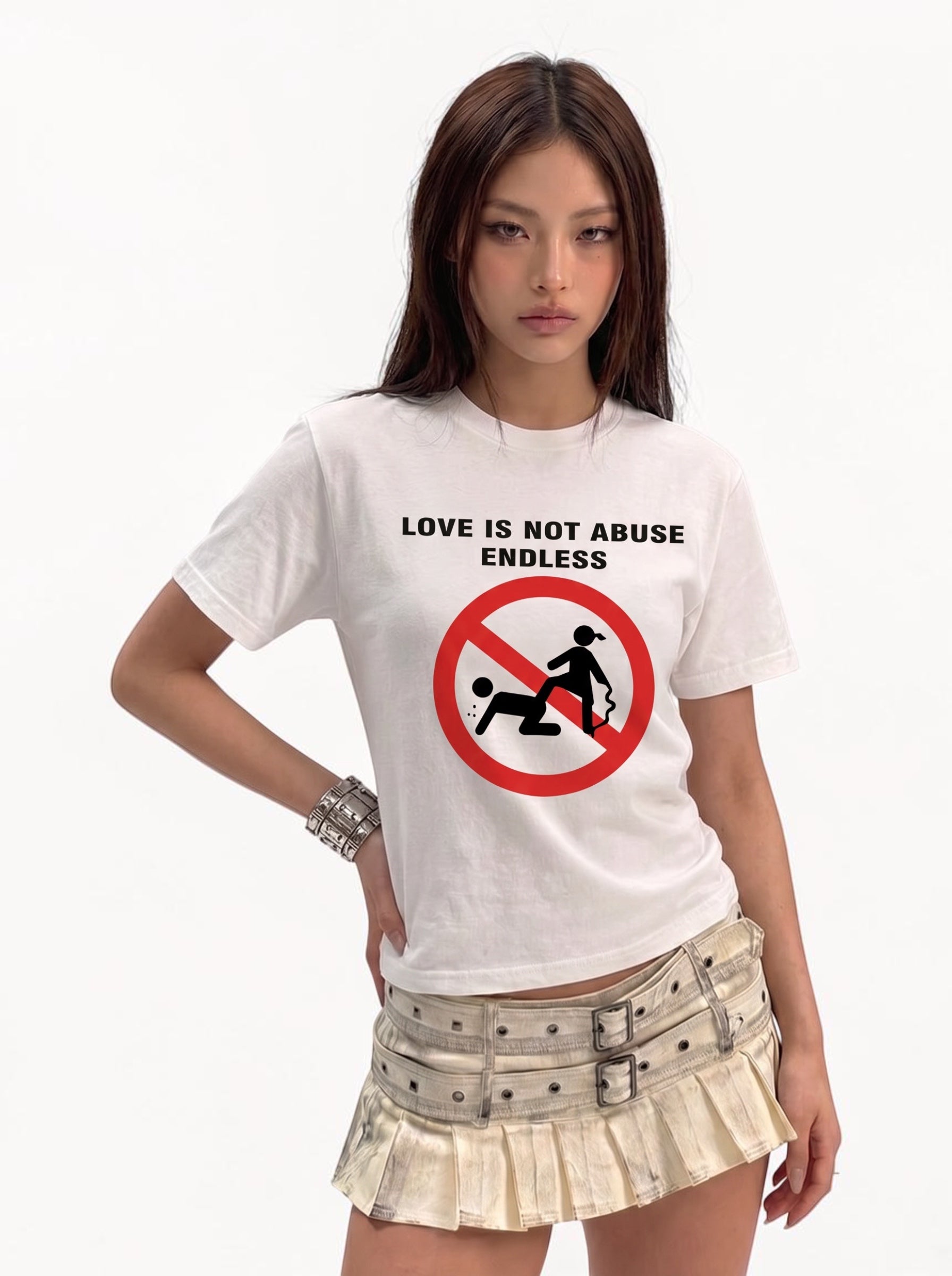 "Love No Endless Abuse" Pure Cotton Tees