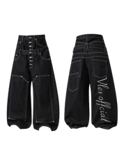 GKIKZ DUAL WAIST SCISSOR CUT HEAVY DENIM