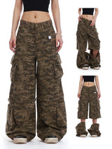 Camouflage Multi-Pockets Detachable Cotton Pant