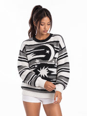 Celestial Drift Knit Sweater
