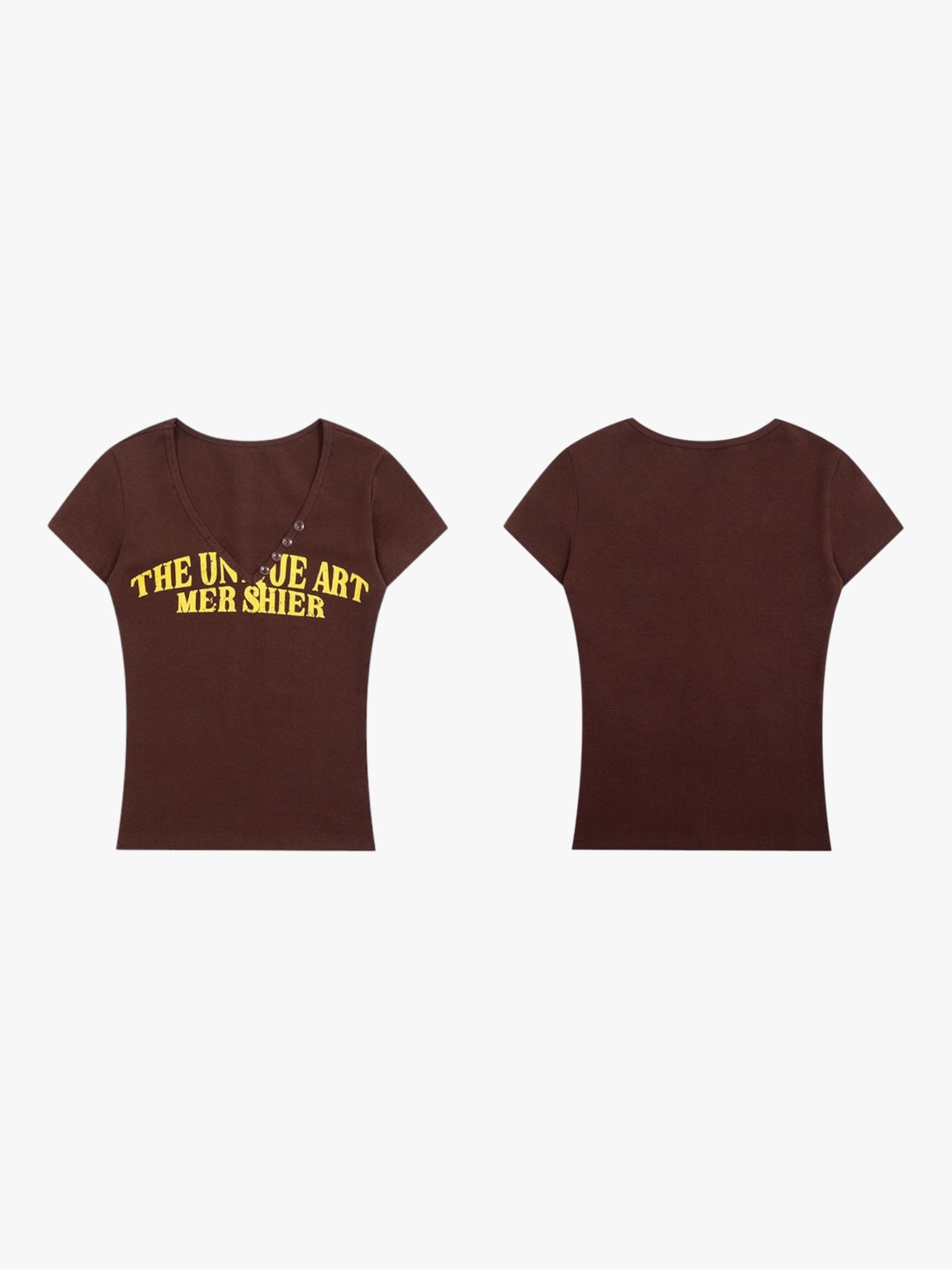 [25SS NEW ARRIVAL] GKIKZ RETRO V-NECK SLIM FIT TEES