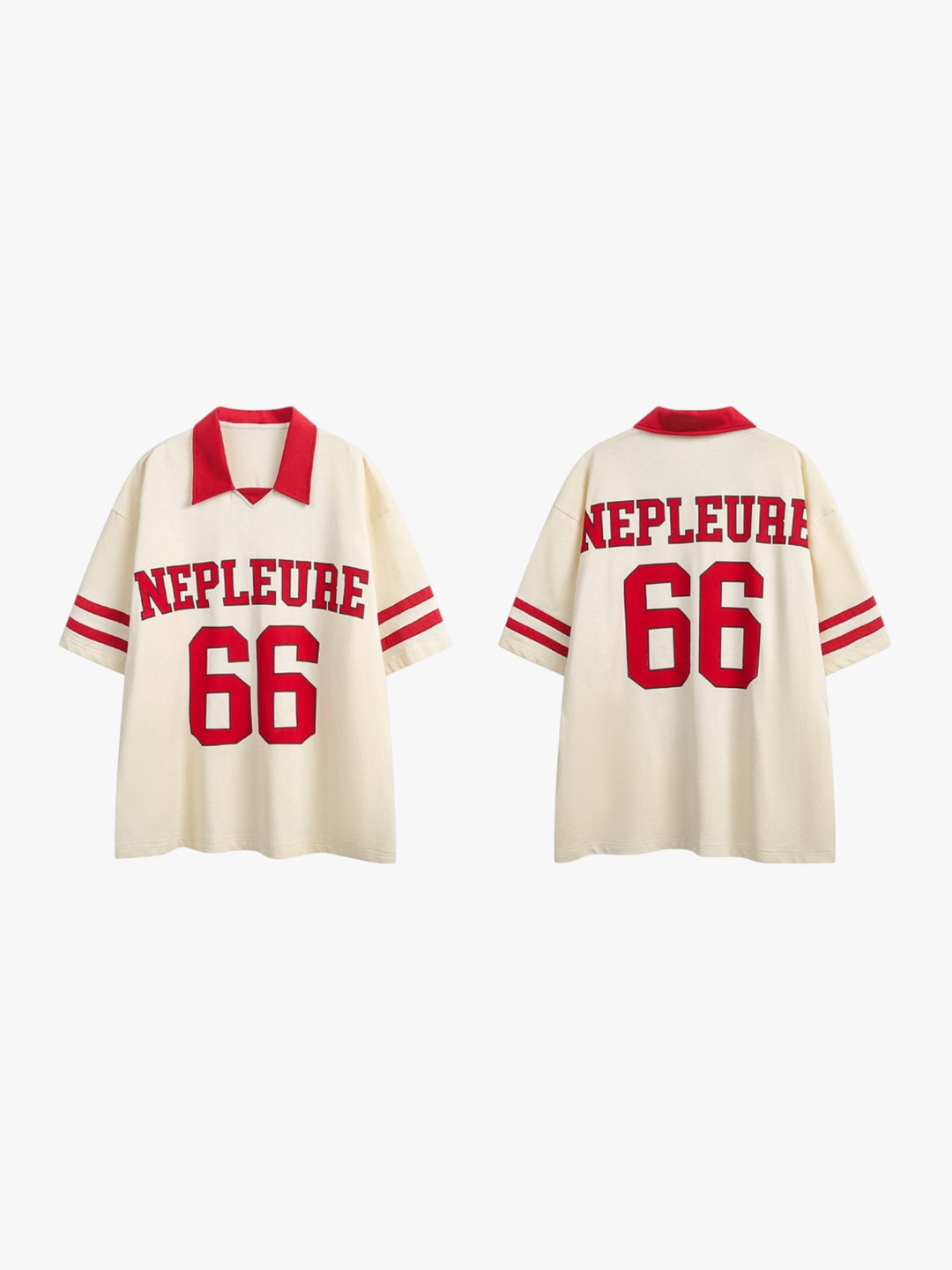 GKIKZ NEPLEURE 66 DROPPED SHOULDER VARSITY JERSEY