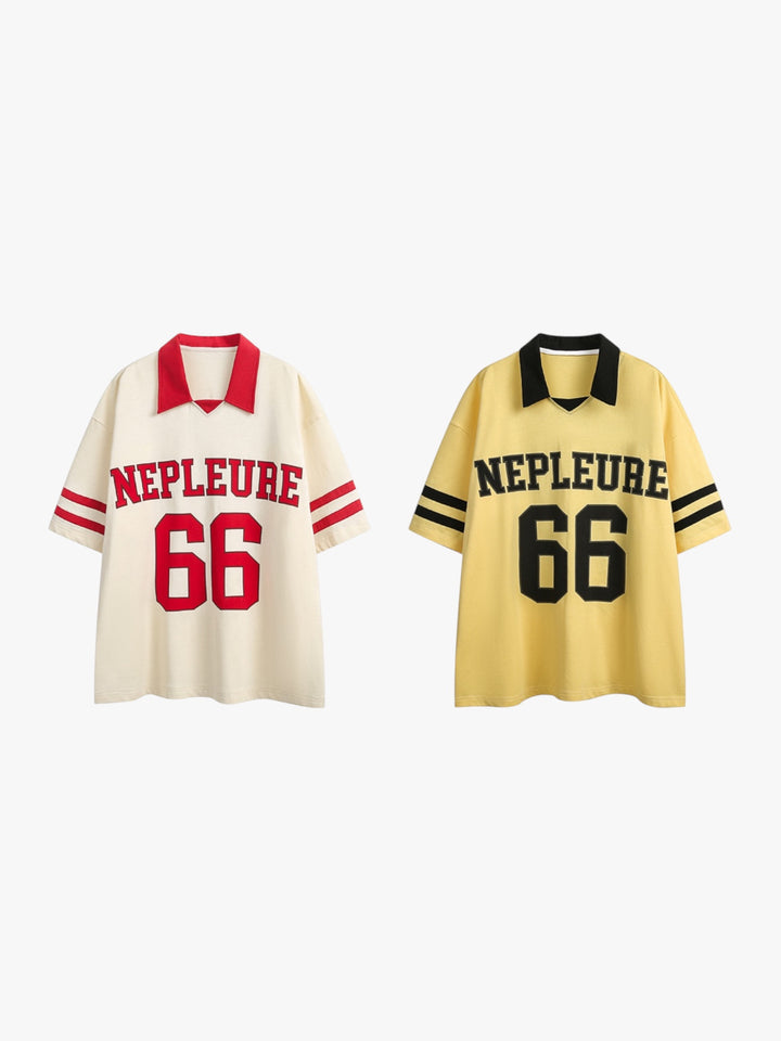 GKIKZ NEPLEURE 66 DROPPED SHOULDER VARSITY JERSEY