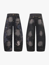 Reckless Stitch Heavy-Distressed Jeans