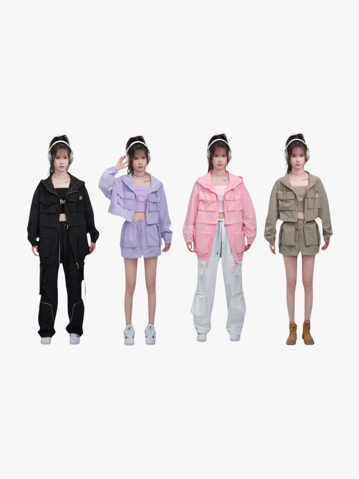 [25SS RESTOCKS] GKIKZ BLOCK COLOUR'S DETACHABLE JACKET