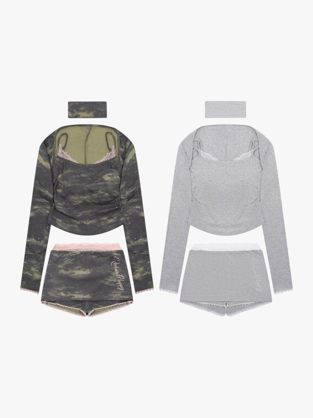 GKIKZ RHINESTONE SHAWL SLING 3PC'S SUIT