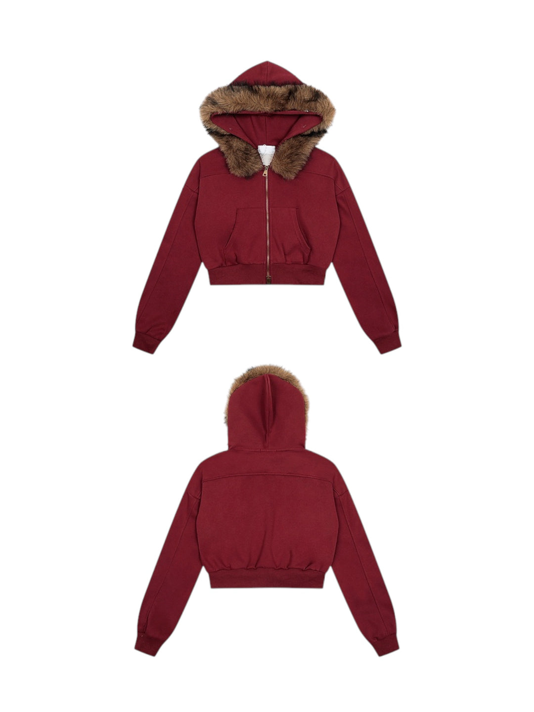 GKIKZ FOX FLARE ZIP-UP HOODIE