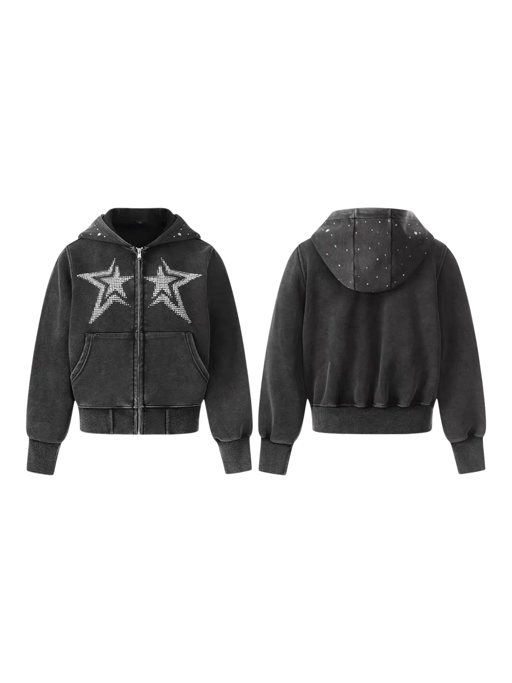 Stargazer Rhinestone Hoodie - Cozy Limited Edition