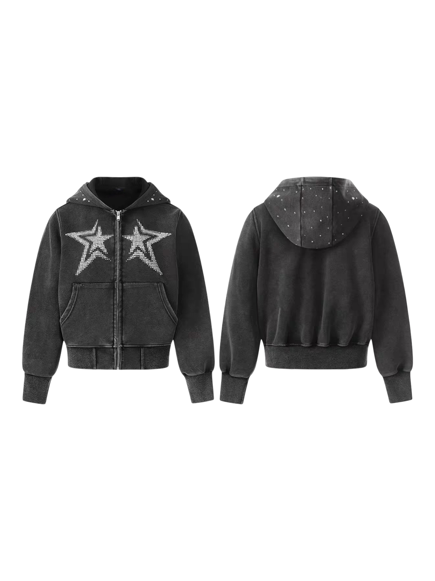 Stargazer Rhinestone Hoodie - Cozy Limited Edition