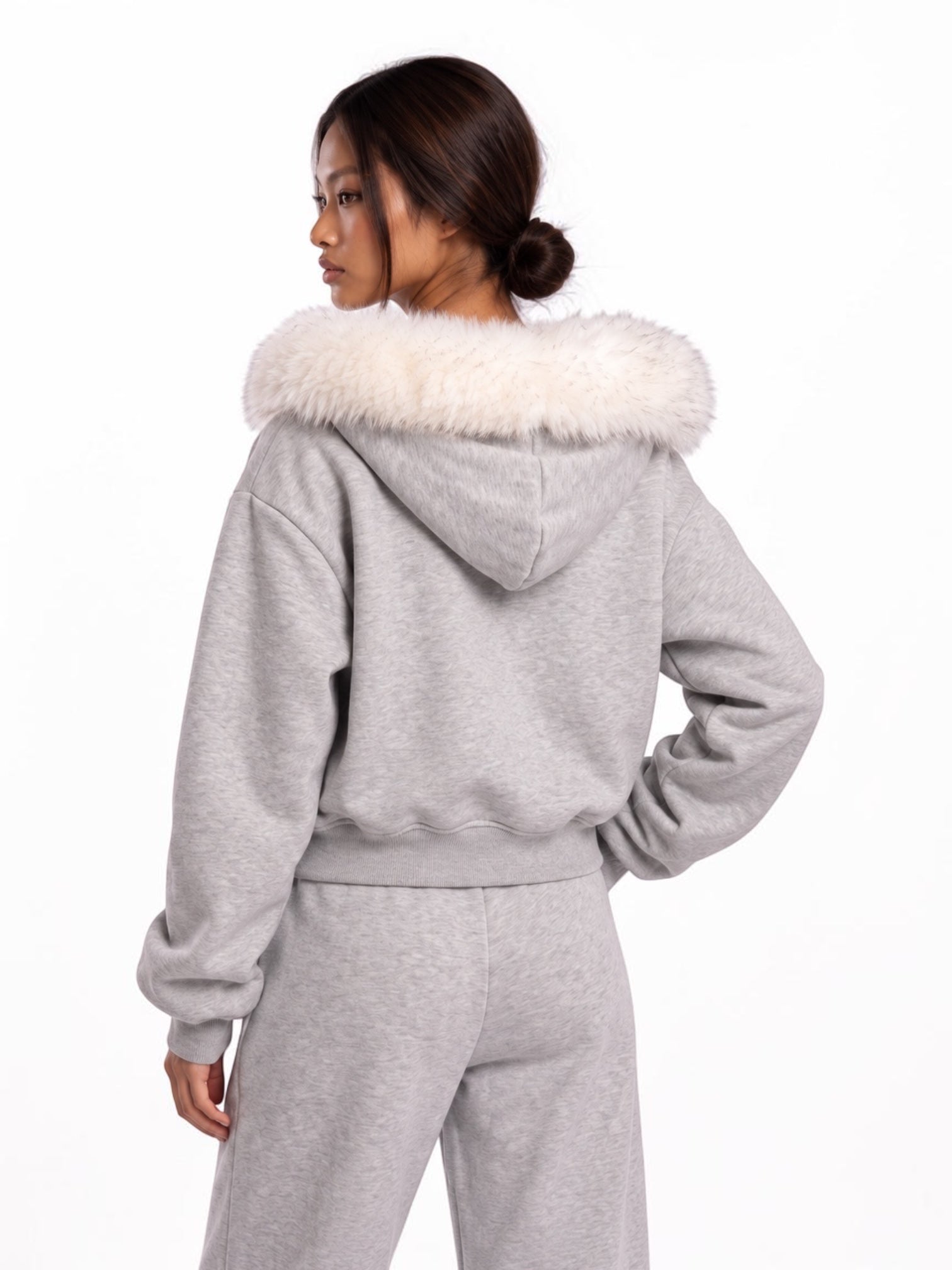 Cloudline Fur-Trim Hoodie & Jogger Separates