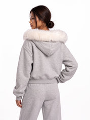 Cloudline Fur-Trim Hoodie & Jogger Separates
