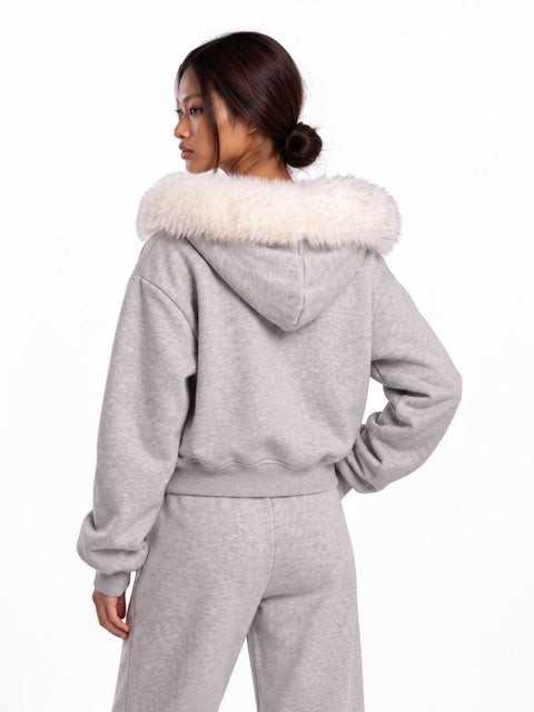Cloudline Fur-Trim Hoodie & Jogger Separates