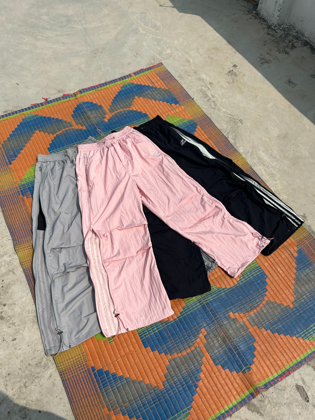 [25SS Restocks] Side-Zip Block Colour's Extendable Cargo Pants