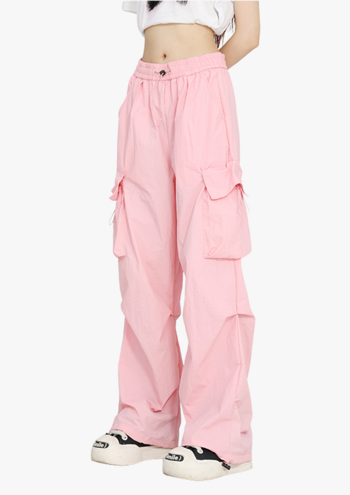 GKIKZ BLOCK COLOUR'S LARGE POCKET CARGOS