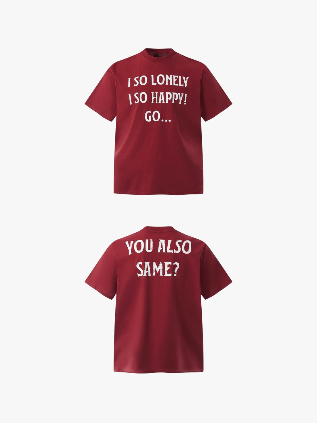 GKIKZ "YOU ALSO SAME?" HEAVY WEIGHT COTTON TEES