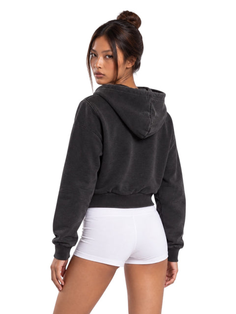 Regalia Military-Trim Cropped Hoodie