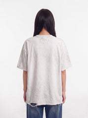 Lucky distressed and destroyed graphic tee — women's streetwear