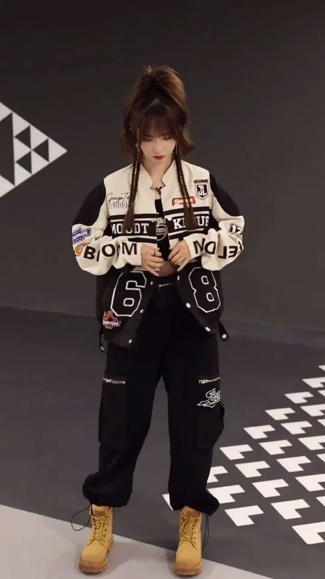 [25SS RESTOCKS] GKIKZ MOUDT KKOUB MOTOSPORTS JACKET (BLACK/BLUE)