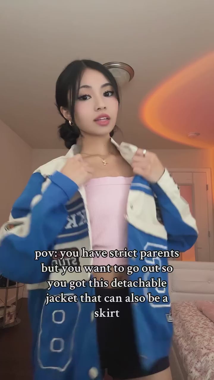 [25SS RESTOCKS] GKIKZ MOUDT KKOUB MOTOSPORTS JACKET (BLACK/BLUE)