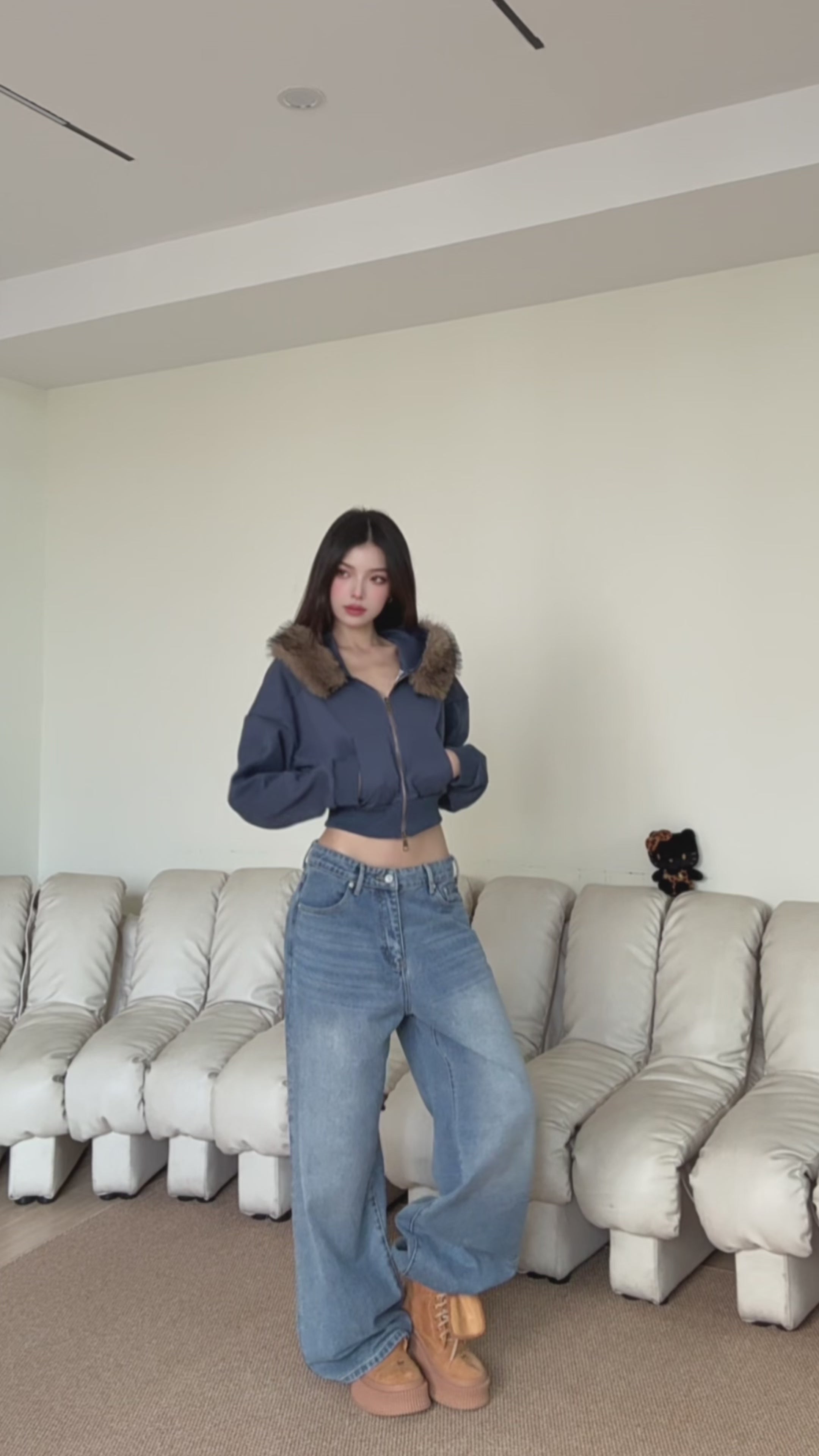 Fox Flare Zip-Up Hoodie