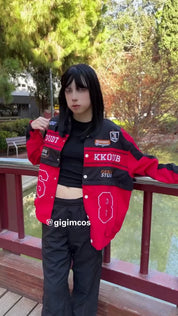 [HOLIDAY RESTOCK] GKIKZ MOUDT KKOUB MOTOSPORTS JACKET (RED/PINK)