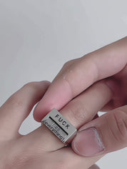 [25SS NEW ARRIVAL] GKIKZ “F* EVERYTHING” ADJUSTABLE MOOD RING